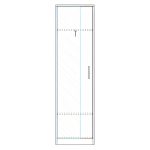 Ντουλάπα ArteLibre KINE Φυσικό Μοριοσανίδα 60x40x180cm - Image 2