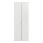 Ντουλάπα Δίφυλλη ArteLibre REIDUN Λευκό Μοριοσανίδα 60x50x195cm