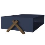 Τραπεζάκι Σαλονιού ArteLibre KOS Μπλε 98x60x26cm - Image 4