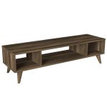 Έπιπλο Τηλεόρασης ArteLibre Samos Σκούρο Καφέ 120x35x40cm - Image 3