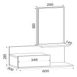 Έπιπλο Εισόδου ArteLibre RODOS Φυσικό 60x30x100cm - Image 6