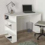Γραφείο ArteLibre CLEORA Λευκό Μοριοσανίδα/Μελαμίνη 120x60x74cm - Image 3