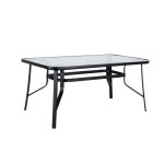 Τραπέζι Μεταλλικό ArteLibre SUN Μαύρο 120x70x70cm