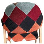 Καρέκλα Τραπεζαρίας ArteLibre SOLANA Patchwork Ύφασμα/Μέταλλο 51x51x81cm - Image 5