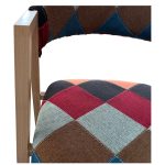 Καρέκλα Τραπεζαρίας ArteLibre SOLANA Patchwork Ύφασμα/Μέταλλο 51x51x81cm - Image 8