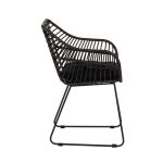 Πολυθρόνα Κήπου ArteLibre KALAMBO Μαύρο Αλουμίνιο/Rattan 56x57x81cm - Image 2