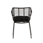 Πολυθρόνα Κήπου ArteLibre KALAMBO Μαύρο Αλουμίνιο/Rattan 56x57x81cm - Image 4