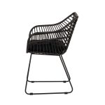 Πολυθρόνα Κήπου ArteLibre KALAMBO Μαύρο Αλουμίνιο/Rattan 56x57x81cm - Image 5