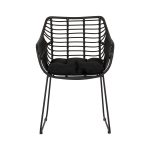 Πολυθρόνα Κήπου ArteLibre KALAMBO Μαύρο Αλουμίνιο/Rattan 56x57x81cm - Image 7