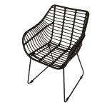 Πολυθρόνα Κήπου ArteLibre KALAMBO Μαύρο Αλουμίνιο/Rattan 56x57x81cm - Image 8