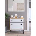 Συρταριέρα ArteLibre AMARI Δρυς/Λευκό Μοριοσανίδα 72x43x79cm - Image 2