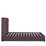 Κρεβάτι ArteLibre ARABIS Καφέ PU 220x160.5x120cm (Στρώμα 150x200cm) - Image 2