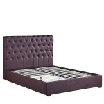 Κρεβάτι ArteLibre ARABIS Καφέ PU 220x160.5x120cm (Στρώμα 150x200cm)