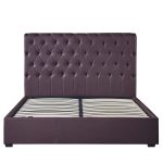 Κρεβάτι ArteLibre ARABIS Καφέ PU 220x160.5x120cm (Στρώμα 150x200cm) - Image 3