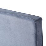 Κρεβάτι Μονό ArteLibre TULIP Σκούρο Γκρι Βελούδο 206.5x100.5x110cm (Στρώμα 90x190cm) - Image 4