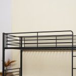 Κουκέτα ArteLibre NICKY Μαύρο Μέταλλο 210x97.5x151cm (Στρώμα 90x200cm) - Image 3