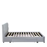Κρεβάτι Διπλό ArteLibre PRODREAM Γκρι Ύφασμα 206x169x96cm (Στρώμα 160x200cm) - Image 6