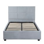 Κρεβάτι Μονό ArteLibre CLOUDREST Γκρι Ύφασμα 214x127.5x109cm (Στρώμα 120x200cm) - Image 4