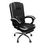 Καρέκλα Γραφείου OPTISEAT Μαύρο/Λευκό PVC/Μέταλλο 67x65x105-115cm