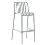 Σκαμπό Bar ArteLibre TAHITI Λευκό PP 47x38x102cm