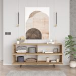 Μπουφές ArteLibre CARTMEL Φυσικό Μοριοσανίδα/Μέταλλο 44.5x160x74.3cm - Image 4