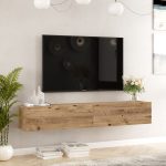 Έπιπλο Τηλεόρασης ArteLibre KENT Πεύκο Μοριοσανίδα 180x31.6x29.6cm - Image 2