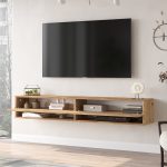 Έπιπλο Τηλεόρασης ArteLibre SONNING Πεύκο Μοριοσανίδα 180x31.6x29.6cm - Image 3