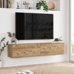 Έπιπλο Τηλεόρασης ArteLibre BERKSHIRE Πεύκο Μοριοσανίδα 140x31.6x29.6cm - Image 3