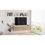 Έπιπλο Τηλεόρασης ArteLibre BERKSHIRE Πεύκο Μοριοσανίδα 140x31.6x29.6cm - Image 5