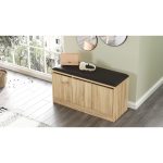 Έπιπλο Εισόδου ArteLibre CROFTON Φυσικό Μοριοσανίδα 89.6x35.5x45.8cm - Image 4