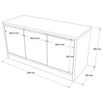 Έπιπλο Εισόδου ArteLibre CROFTON Φυσικό Μοριοσανίδα 89.6x35.5x45.8cm - Image 5