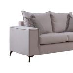 Καναπές Verona 2θέσιος cream - μαξιλάρια mocha 173x93x100εκ - Image 2