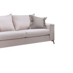 Καναπές Verona 3θέσιος cream - μαξιλάρια mocha 225x93x100εκ - Image 3