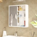 Ντουλάπι μπάνιου Bagno με καθρέπτη pakoworld σε λευκή απόχρωση 60x14.5x63.6εκ - Image 2