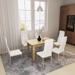 Τραπέζι Quiin pakoworld επεκτεινόμενο sonoma 120-164x70x73.5εκ - Image 2