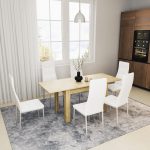 Τραπέζι Quiin pakoworld επεκτεινόμενο sonoma 120-164x70x73.5εκ - Image 3