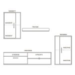 Σύνθετο σαλονιού Zafira pakoworld sonoma-λευκό 190x35x190εκ - Image 4