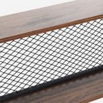 Βιβλιοθήκη Fifer pakoworld καρυδί-μαύρο 120x27x185εκ - Image 4