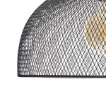 Φωτιστικό οροφής μονόφωτο Sam pakoworld Ε27 μαύρο Φ30x22,5εκ - Image 2