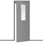 Καθρέπτης πόρτας PWD-0111 pakoworld polyresin-ασημί 34x1.7x94εκ - Image 2