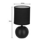 Επιτραπέζιο φωτιστικό PWL-1210 pakoworld Ε14 60W κεραμικό μαύρο Φ13x25εκ - Image 2