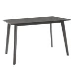 Tραπεζαρία Benson - Orlean pakoworld σετ 5τμχ rustic grey-ύφασμα γκρι 120x75x75εκ - Image 4