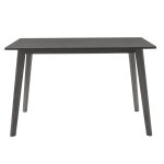 Tραπεζαρία Benson - Orlean pakoworld σετ 5τμχ rustic grey-ύφασμα γκρι 120x75x75εκ - Image 5