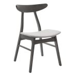 Tραπεζαρία Benson - Orlean pakoworld σετ 5τμχ rustic grey-ύφασμα γκρι 120x75x75εκ - Image 6