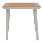 Τραπεζαρία Synergy-Clutch σετ 3τεμ pakoworld λευκό αλουμίνιο και plywood σε φυσικό χρώμα 80x80x74εκ - Image 6