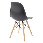 Τραπεζαρία Cuba-Julita pakoworld σετ 5τεμ MDF sonoma-μαύρο-φυσικό 120x70x76εκ - Image 3