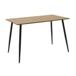 Τραπεζαρία Cuba-Bella pakoworld σετ 5τεμ mdf σε sonoma-ανθρακί απόχρωση 120x70x76cm - Image 5