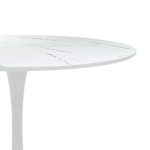 Τραπεζαρία Balou-Parker pakoworld σετ 5τεμ λευκό Φ120x73εκ - Image 6