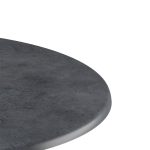 Επιφάνεια τραπεζιού Sizzle pakoworld Werzalit ανθρακί cement Φ70εκ πάχους 25mm - Image 3