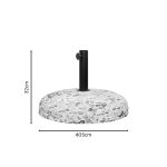Βάση ομπρέλας Nimbus pakoworld τσιμέντο ψηφιδωτή 15kg Φ35εκ - Image 2